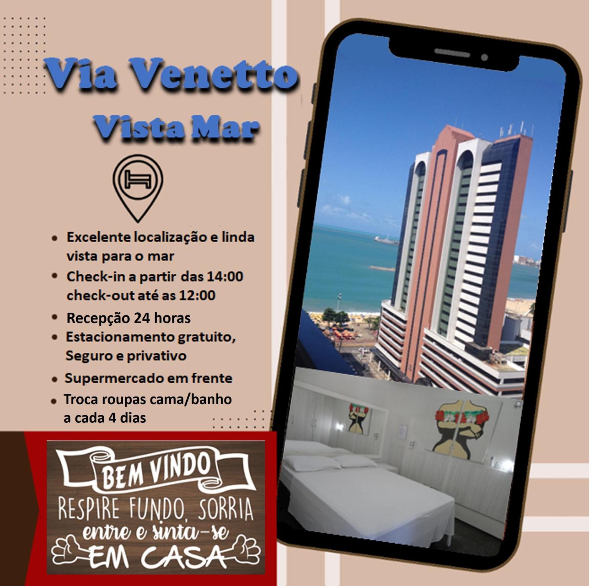 Апарт готель Via Venetto - Vista Mar Форталеза Екстер'єр фото